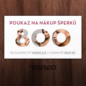 Obrázek produktu Dárkový poukaz na šperky za 800 Kč