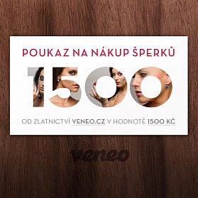 Obrázek produktu Dárkový poukaz na šperky za 1500 Kč