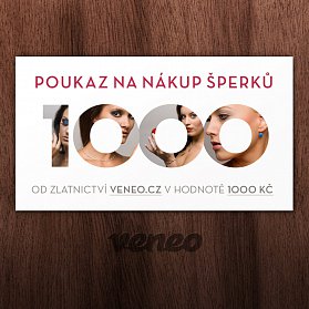 Obrázek produktu Dárkový poukaz na šperky za 1000 Kč