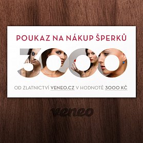 Obrázek produktu Dárkový poukaz na šperky za 3000 Kč